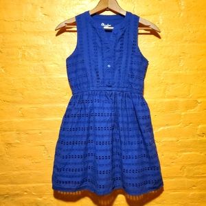 Cherokee navy blue eyelet dress